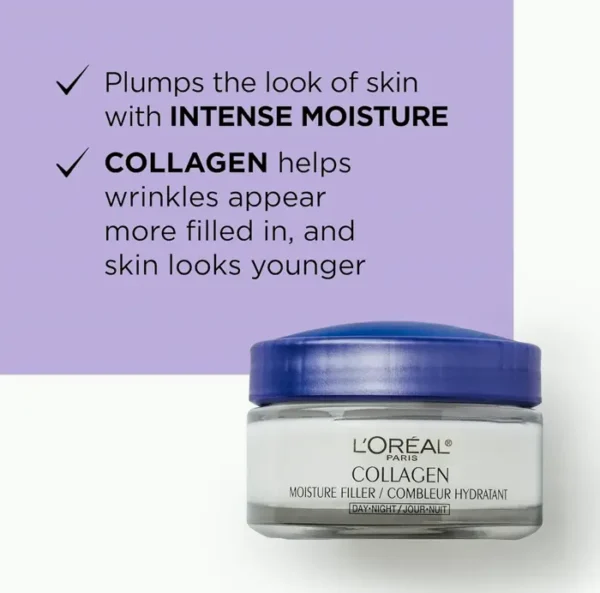 L’Oréal Paris Collagen Cream, Minimize Wrinkles, 1.7oz oz