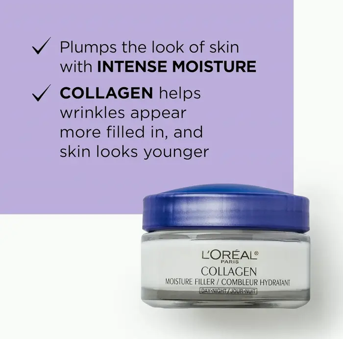L’Oréal Paris Collagen Cream, Minimize Wrinkles, 1.7oz oz