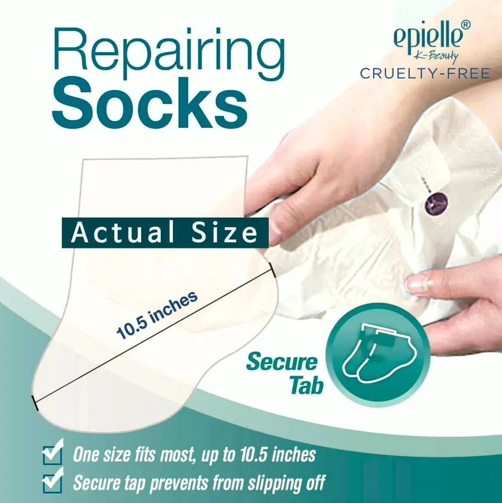 Intensive Heel Spa Socks (Six-Pack) | Coconut + Milk Extract + Hyaluronic Acid