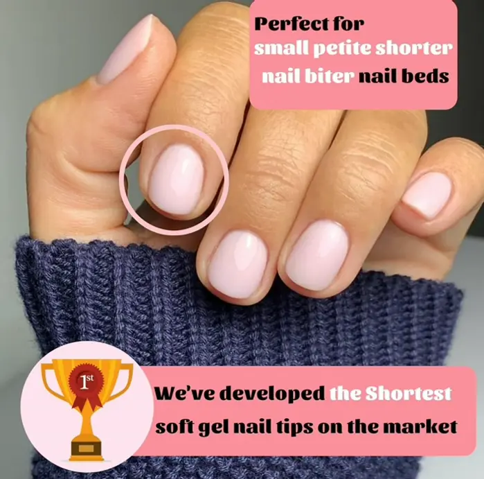 600Pcs Extra Small Circular Nail Tips