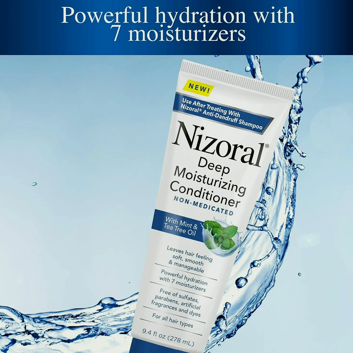 Rich Hydrating Hair Treatment w/ Peppermint & Tea Tree Extracts