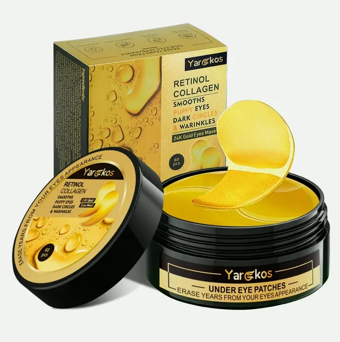 Pack 24K Eye Masks, 30 Pairs, Hydrating Treatment