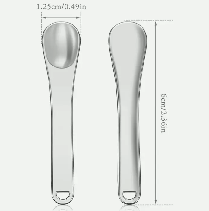 Small Metal Makeup Spatula for Beauty