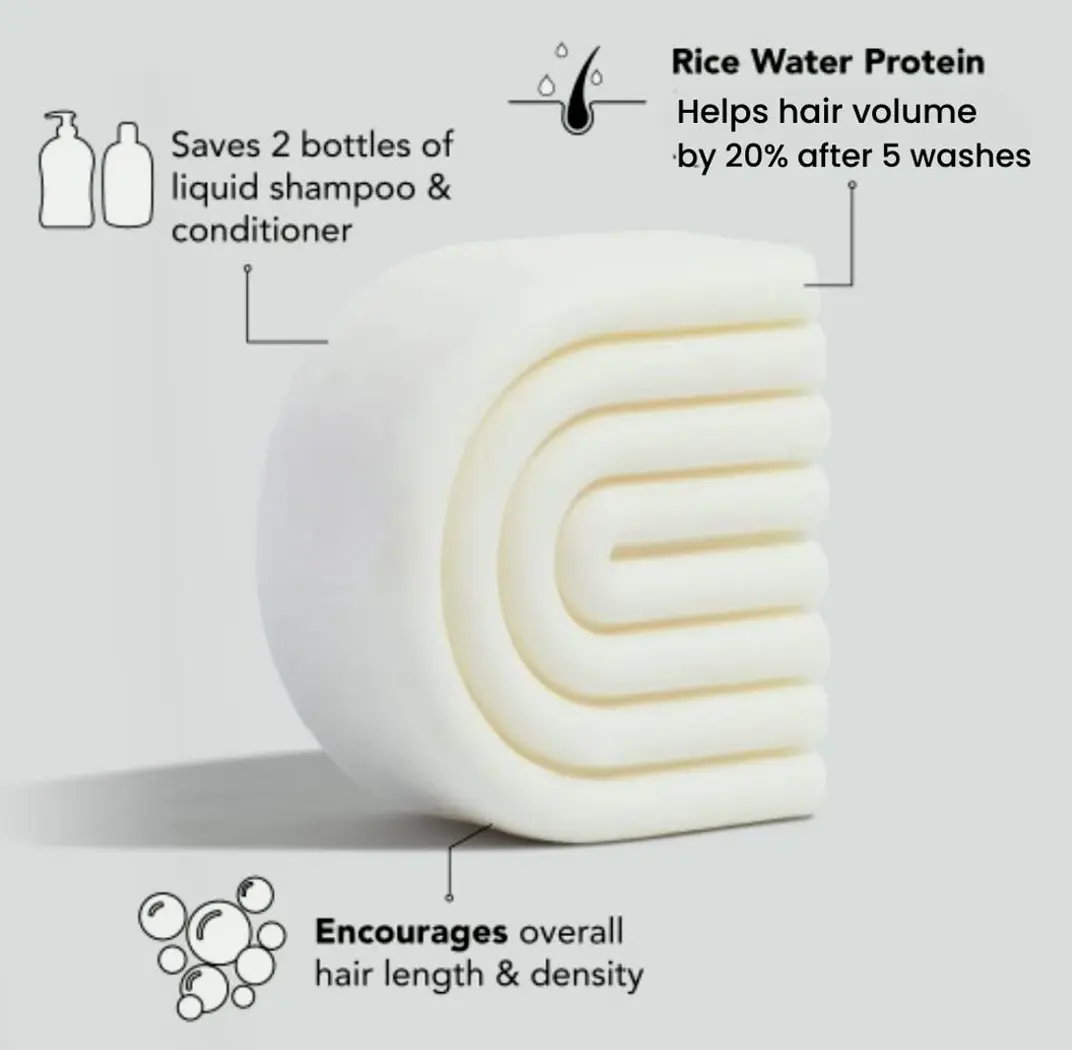 Kitsch Rice Water Hair Bar | Strengthening | 2.7 oz