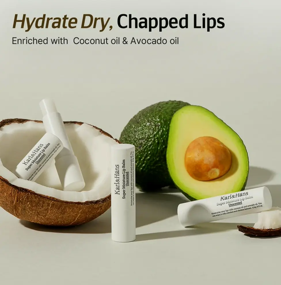Super Moisturizing Chapstick with Coconut & Avocado Oil - Unscented