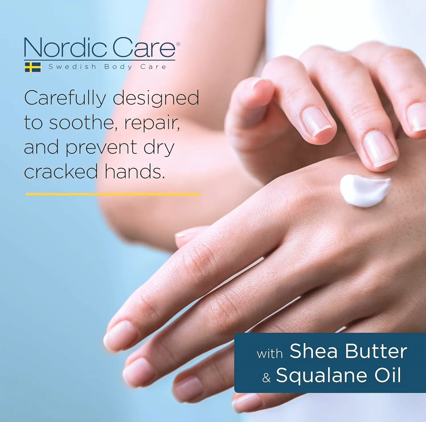 Scandinavian Care Hand Cream, 6 oz. | Karite Butter Skin Lotion for Dry Hands