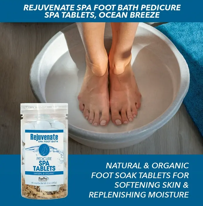 Rejuvenate Pampering Foot Bath, Natural Soak Tablets