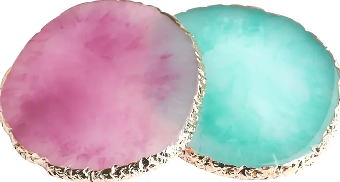 Manicure Art Holder, Two Pieces Resin Display Board