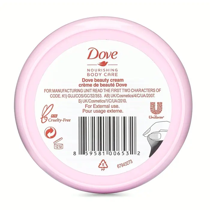 Dove's Nourishing Skin Lotion (Set of 4), 2.53 Oz Jars