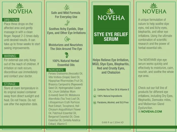 NOVEHA'S Stye-Busting Elixir to Eyelid Care