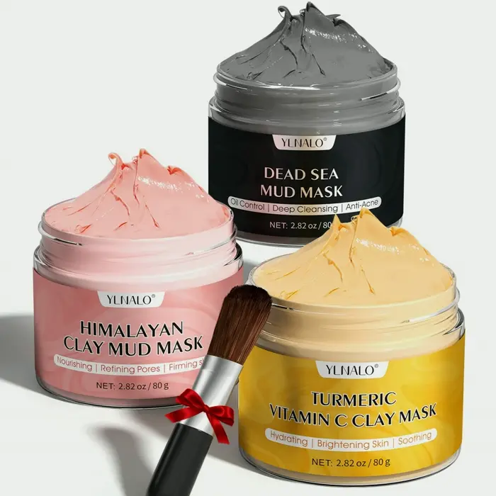 Turmeric Facial Mask Set, Himalayan Mask Set, Deep Pore Cleansing