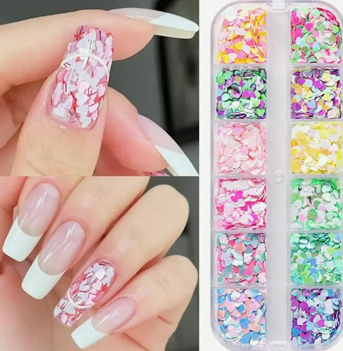Shiny Love Manicure Sparkle Flakes, 3D Pattern