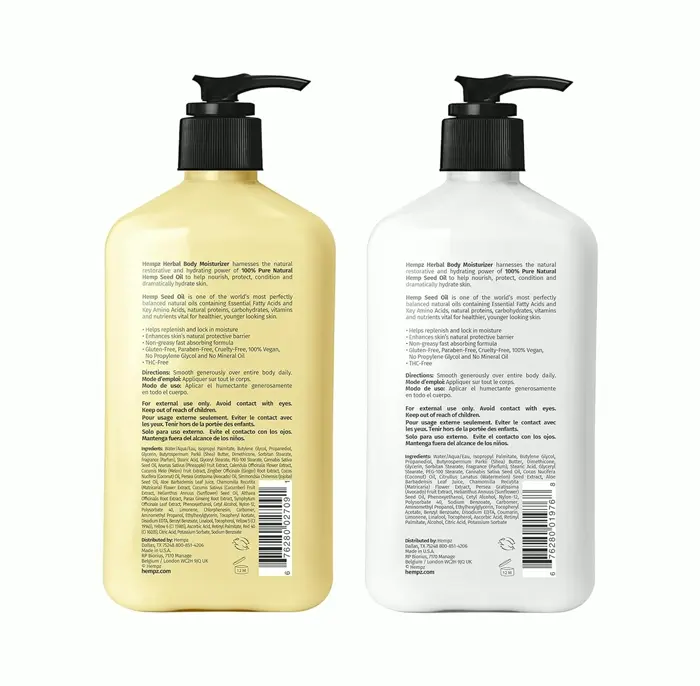 Hempz Body Moisturizer: Tasty Pineapple's & Honey Melons + Coconut & Watermelons Everyday Skin Care Lotion (Bundle) with Shea's Butter's & Aloe's - 17 Fluid Ounces