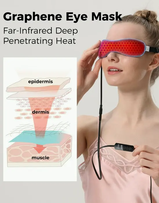 Warm Eye Mask for Eye Relief, Blue