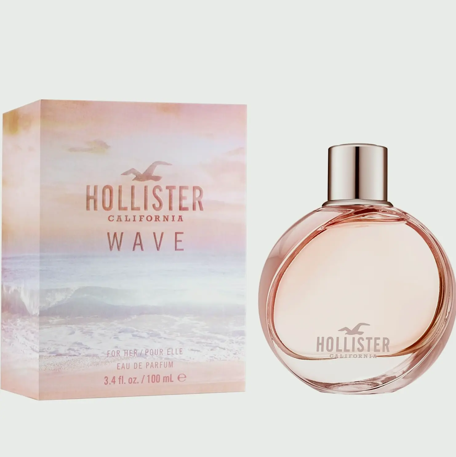 Hollister Brand Wave Scent Women Eau De Parfum, 3.4 Ounce