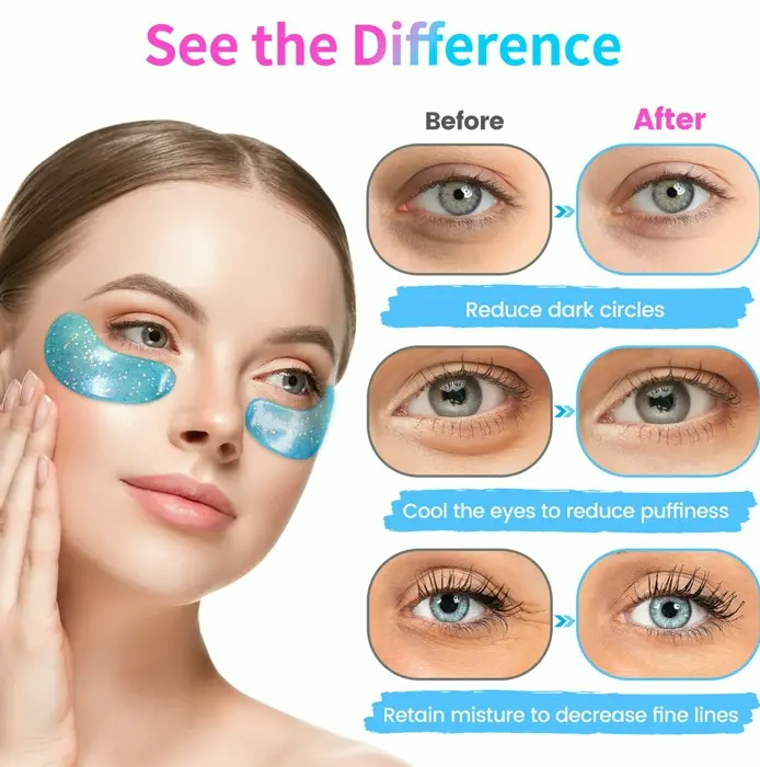 Under Eye Patches (32 Pairs) - Collagen-Loaded, Anti-Puffiness & Dark Spot Treatment