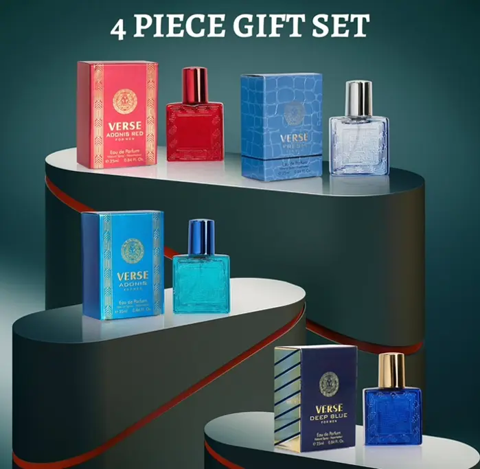 NovoGlow Verse Mini 4-Piece Cologne Set for Him