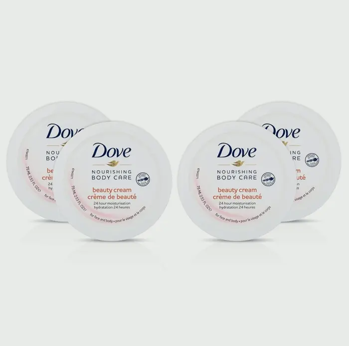 Dove's Nourishing Skin Lotion (Set of 4), 2.53 Oz Jars