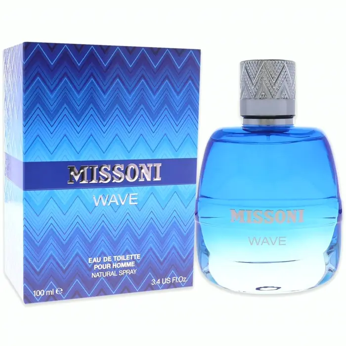 Missoni Wave for Men Eau de Toilette Spray, 3.4 Fl Oz (Pack of 1)