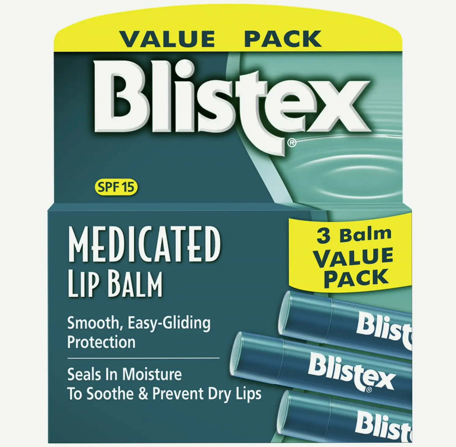 Blistex Lip Moisturizer, 0.15, Three Pieces (1 Pack)