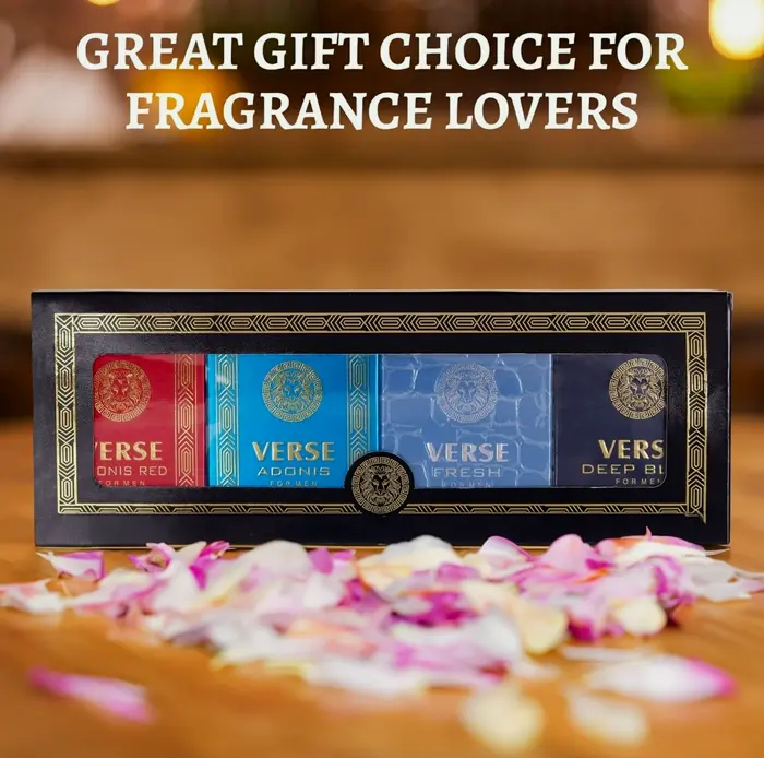 NovoGlow Verse Mini 4-Piece Cologne Set for Him