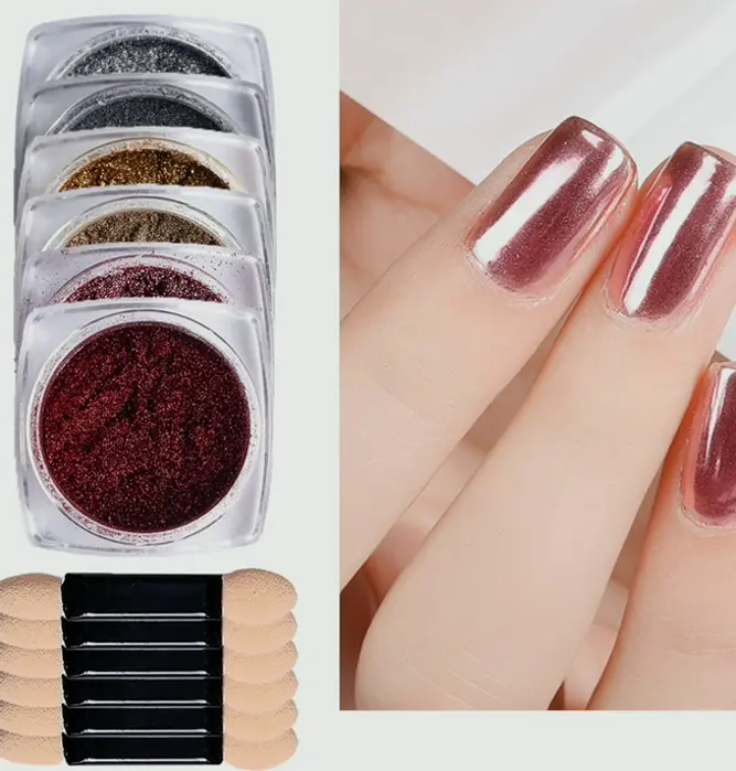Manicure Mirror Powder Holographic Glitter