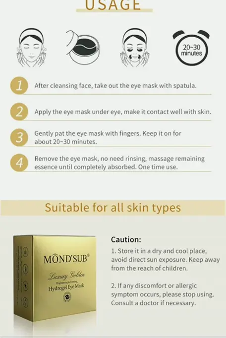 Collagen Gel Masks - 24k Golden Treatment