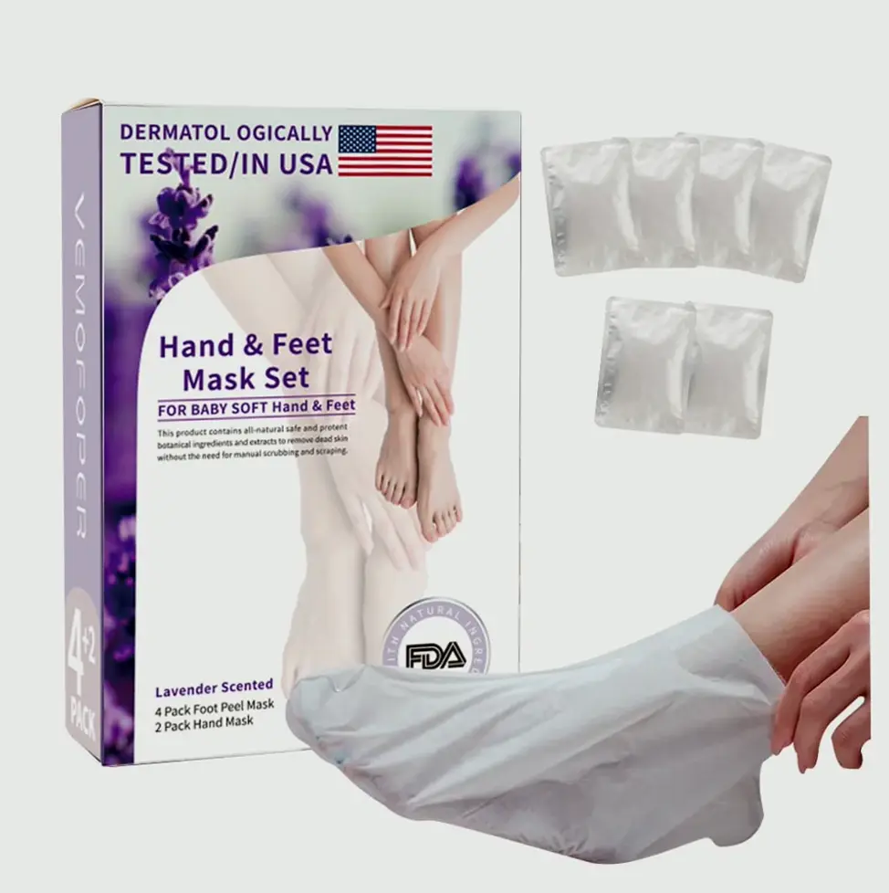 6Pairs Palm and Foot Peel Mask Set for Dry Skin
