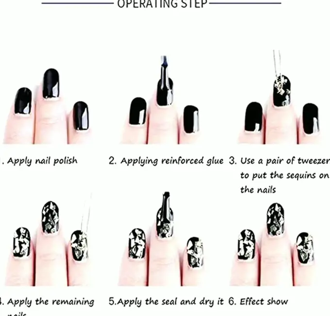 12-Color Iridescent Nail Sequins Flakes Kit