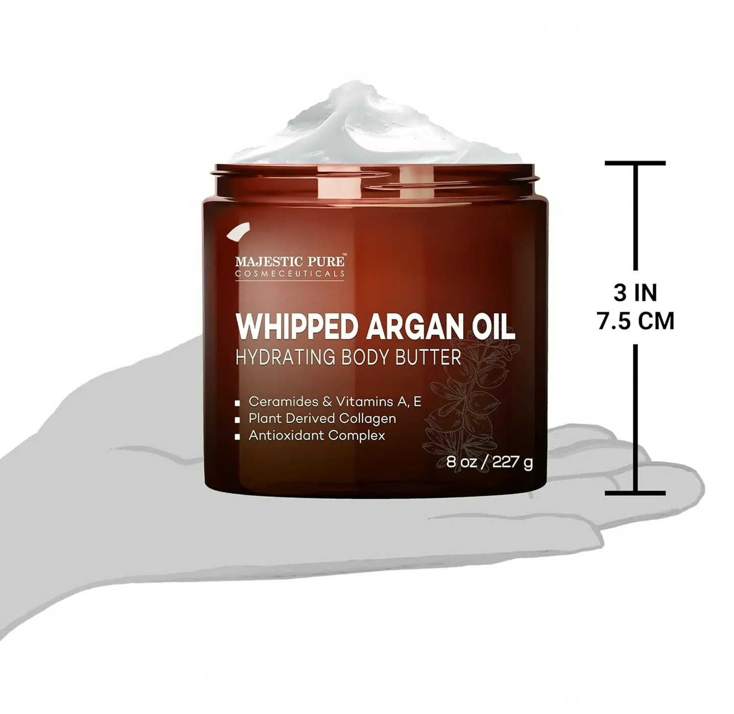 Pure Whipped Argan Oil Body Butter 8 oz