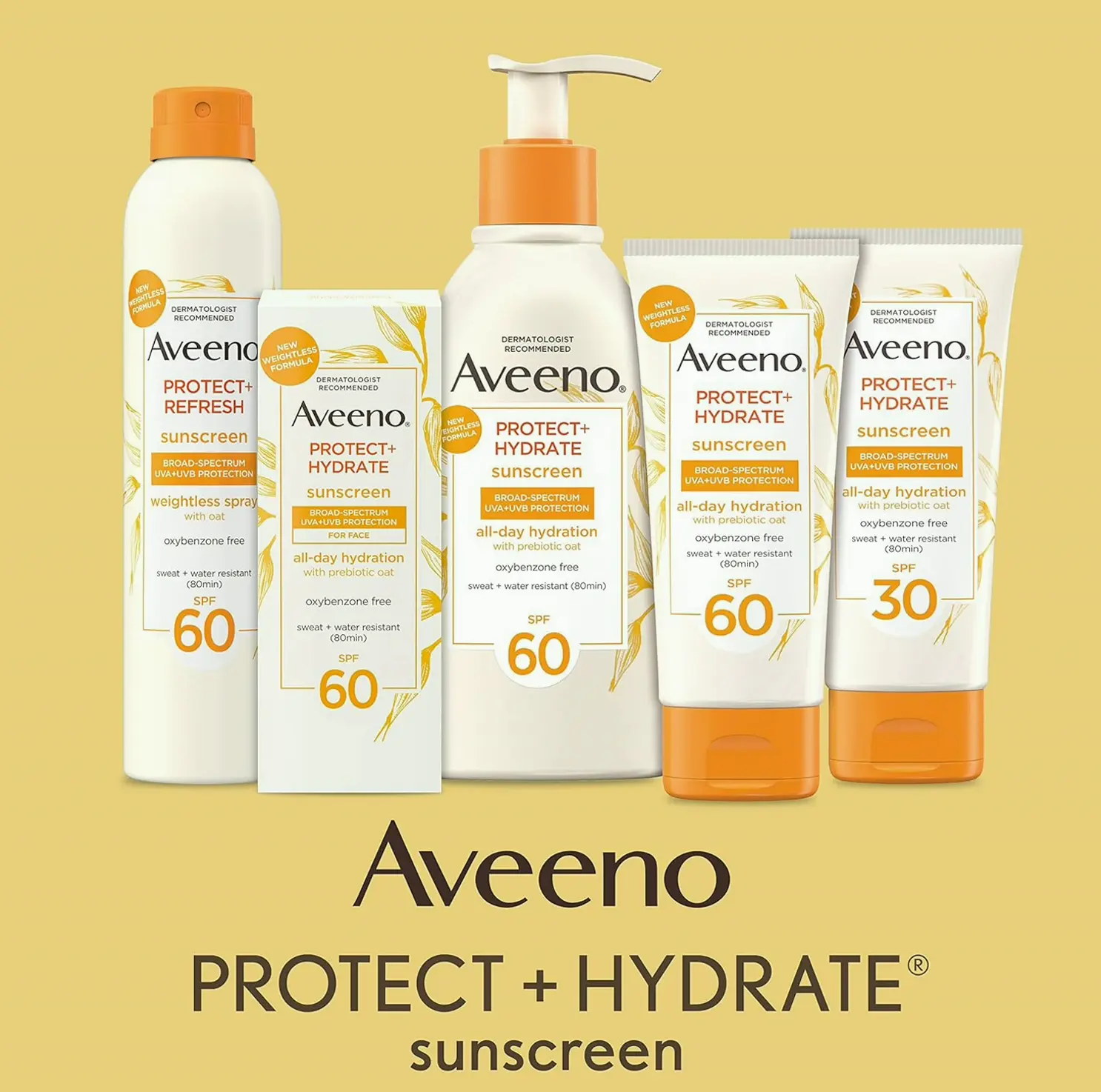 Aveena Protect + Hydrate Body Sunscreen Cream SPF 60, 12 oz