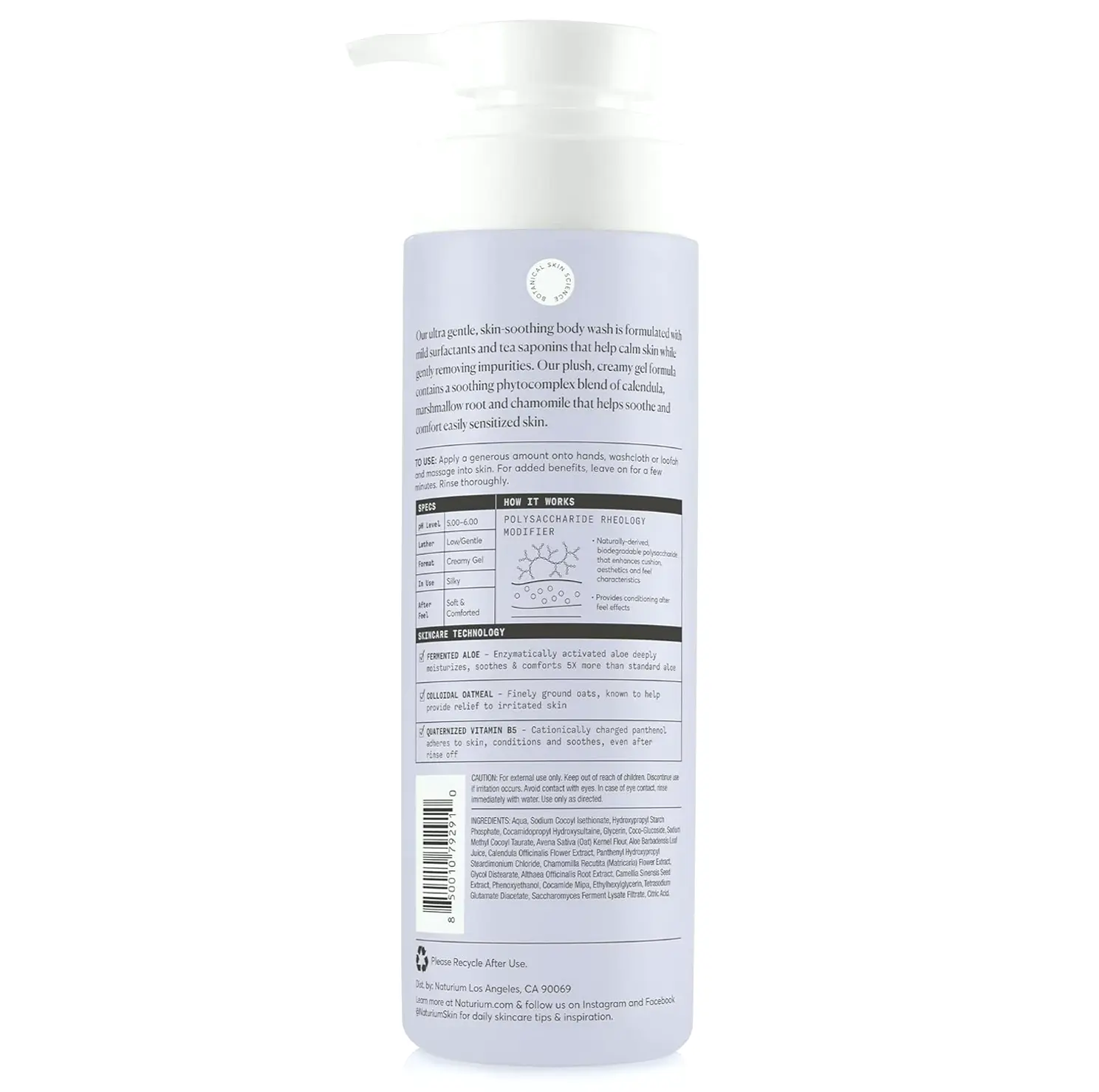 Naturium Sensitive Skin Cleanser, 16.9 oz
