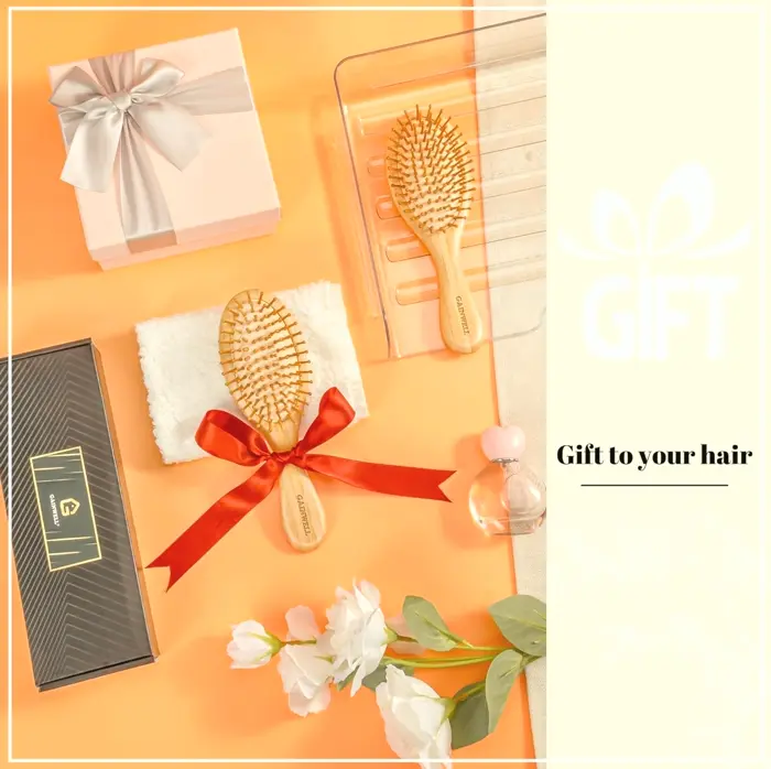 Wooden Hair Brush for Hair Growth