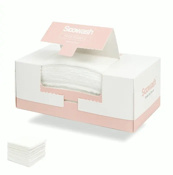 Smooth Fiber Negative Ion Facial Towels XL single-use or Reusable 60-Pack