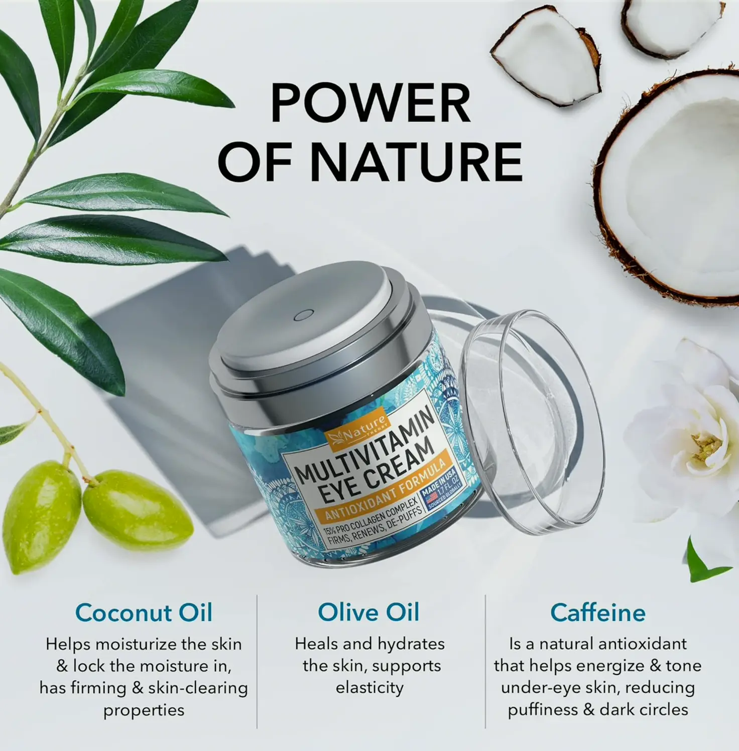 Eye Area Cream for Puffiness - Revitalizing Formula