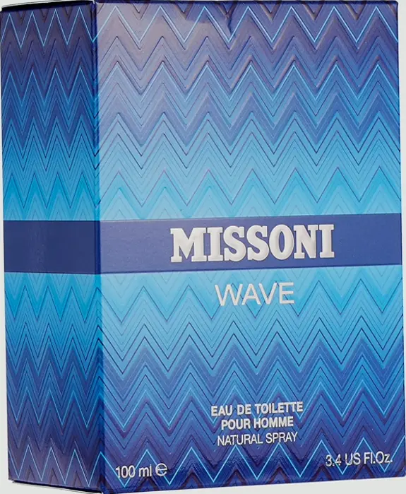 Missoni Wave for Men Eau de Toilette Spray, 3.4 Fl Oz (Pack of 1)