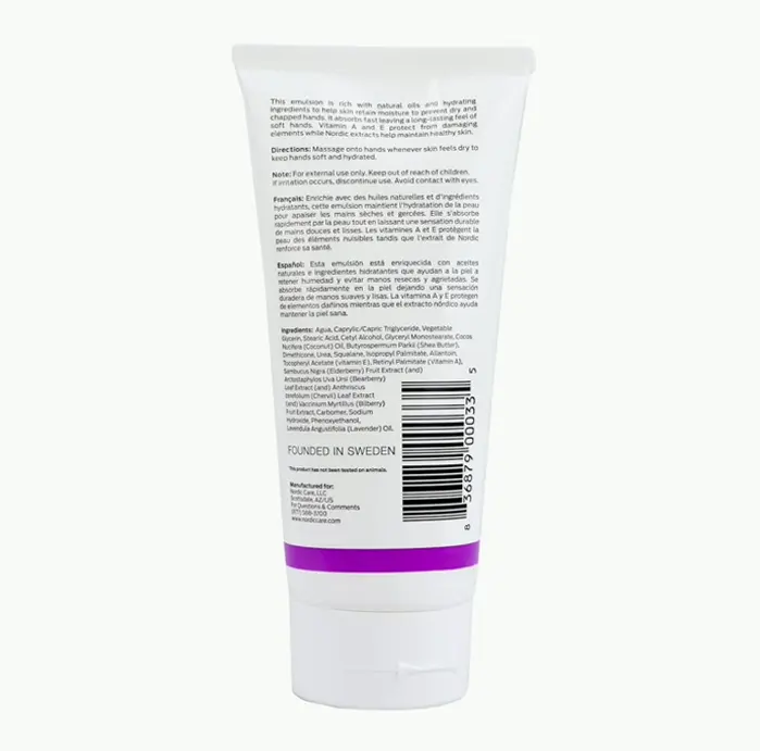 Scandinavian Care Hand Cream, 6 oz. | Karite Butter Skin Lotion for Dry Hands