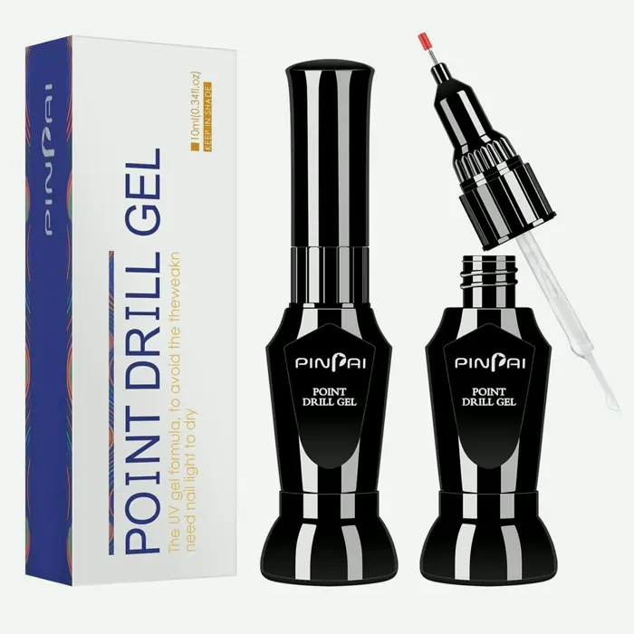 Ownest 2 Pcs Nail Glue Stick Resin Polishing Agent, Glue Decoration Crystal Diamond Jewelry, Light Required - 10ml